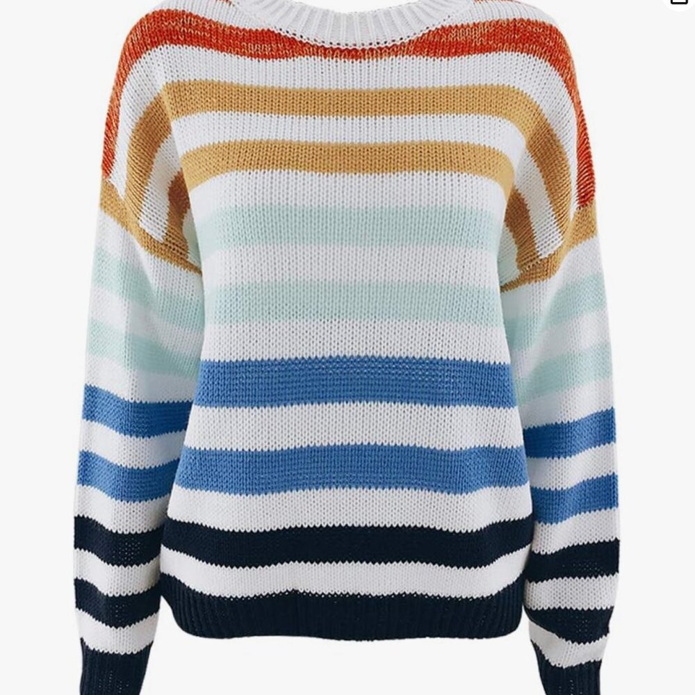 Long Sleeve Rainbow Sweater - Picture 2 of 3
